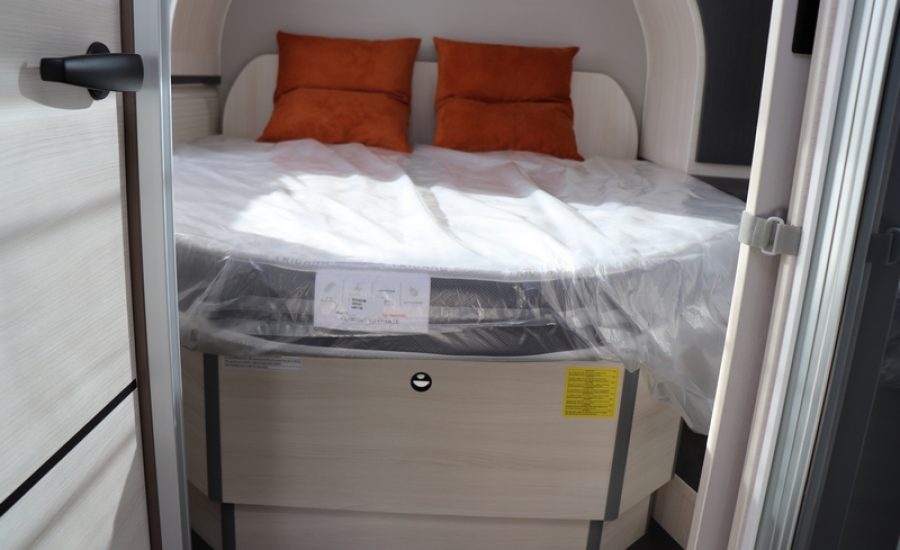 luxe bed in camper