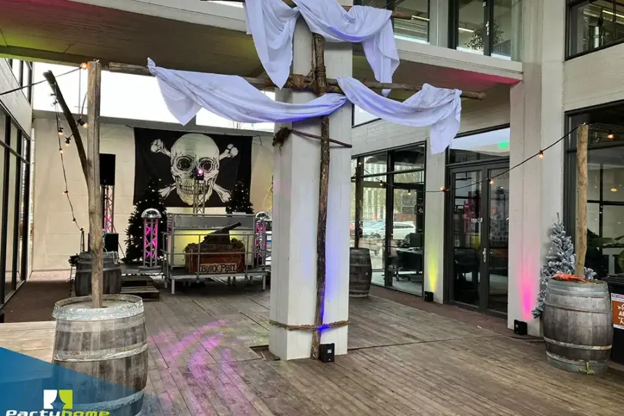Bedrijsfeest op locatie thema piraten